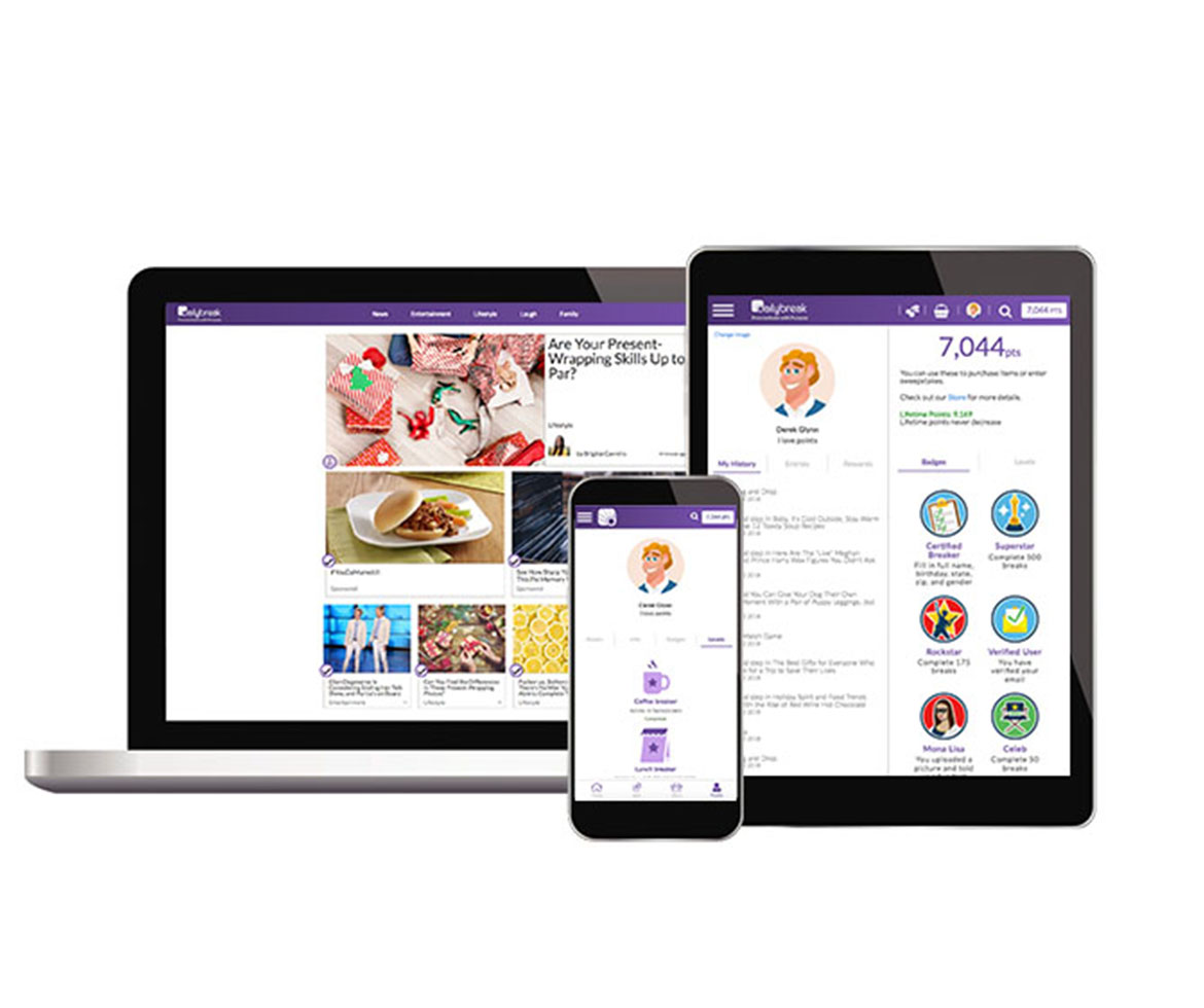 Responsive design across breakpoints