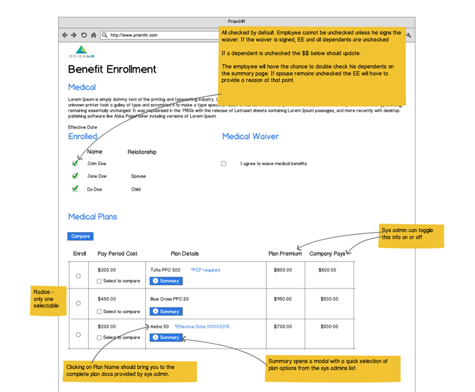 Prism wireframes