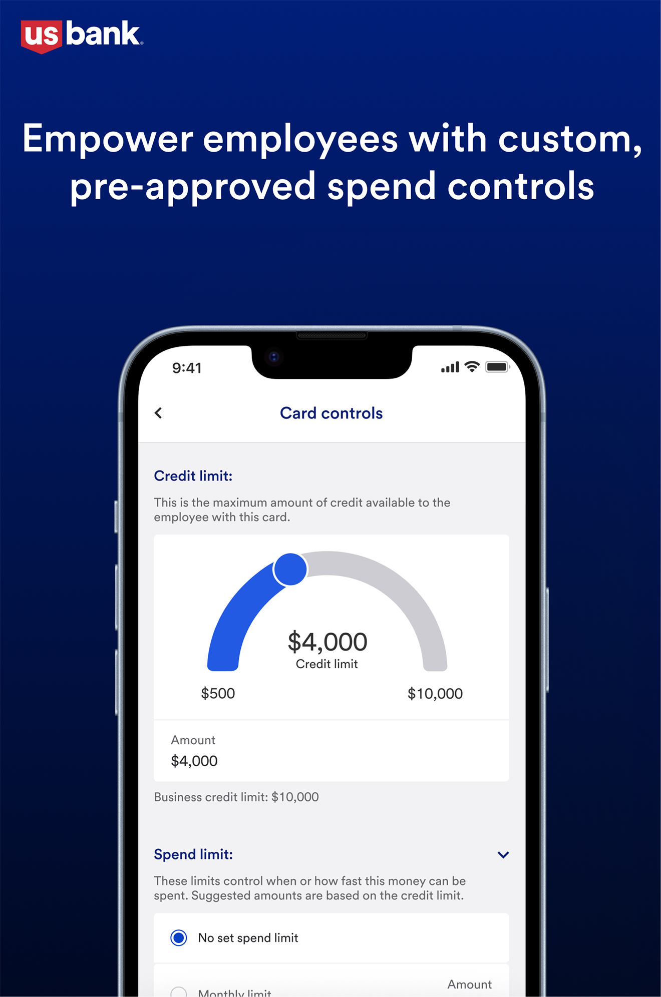 Spend controls dial